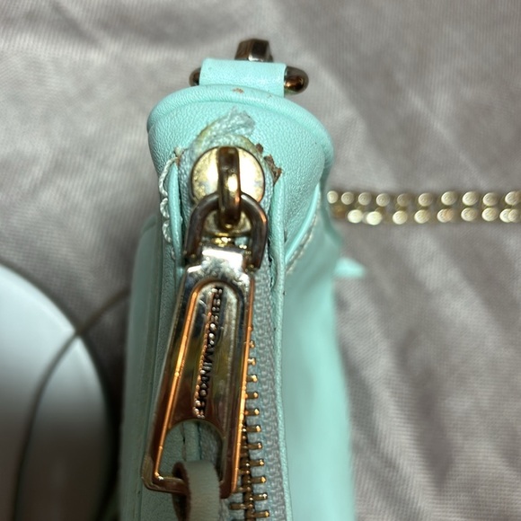 Rebecca Minkoff Purse Wintermint Leather Mini MAC Crossbody Bag - Picture 13 of 13